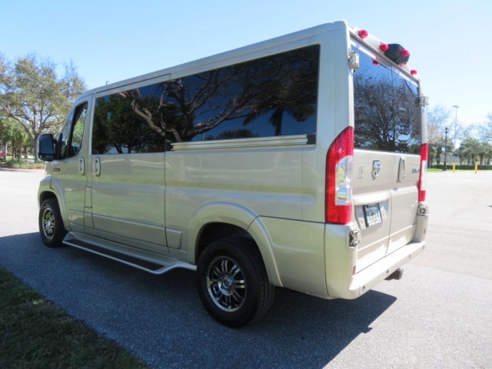 2016 Gold /Tan and Black Leather RAM Promaster (3C6TRVAG5GE) , located at 4301 Oak Circle #19, Boca Raton, FL, 33431, (954) 561-2499, 26.388861, -80.084038 - You are looking at a Gorgeous 2016 Ram Promaster Tempest X Handicap Wheelchair Conversion Van with 30K Original Miles, Lowered Floor, Dual Side Entry Doors, Power Passenger Side Entry Door, 750lb Braunability Wheelchair Lift, 4 Passenger Rear Power Bench Seat/Bed, Navigation, Rear Entertainment, Sur - Photo #16